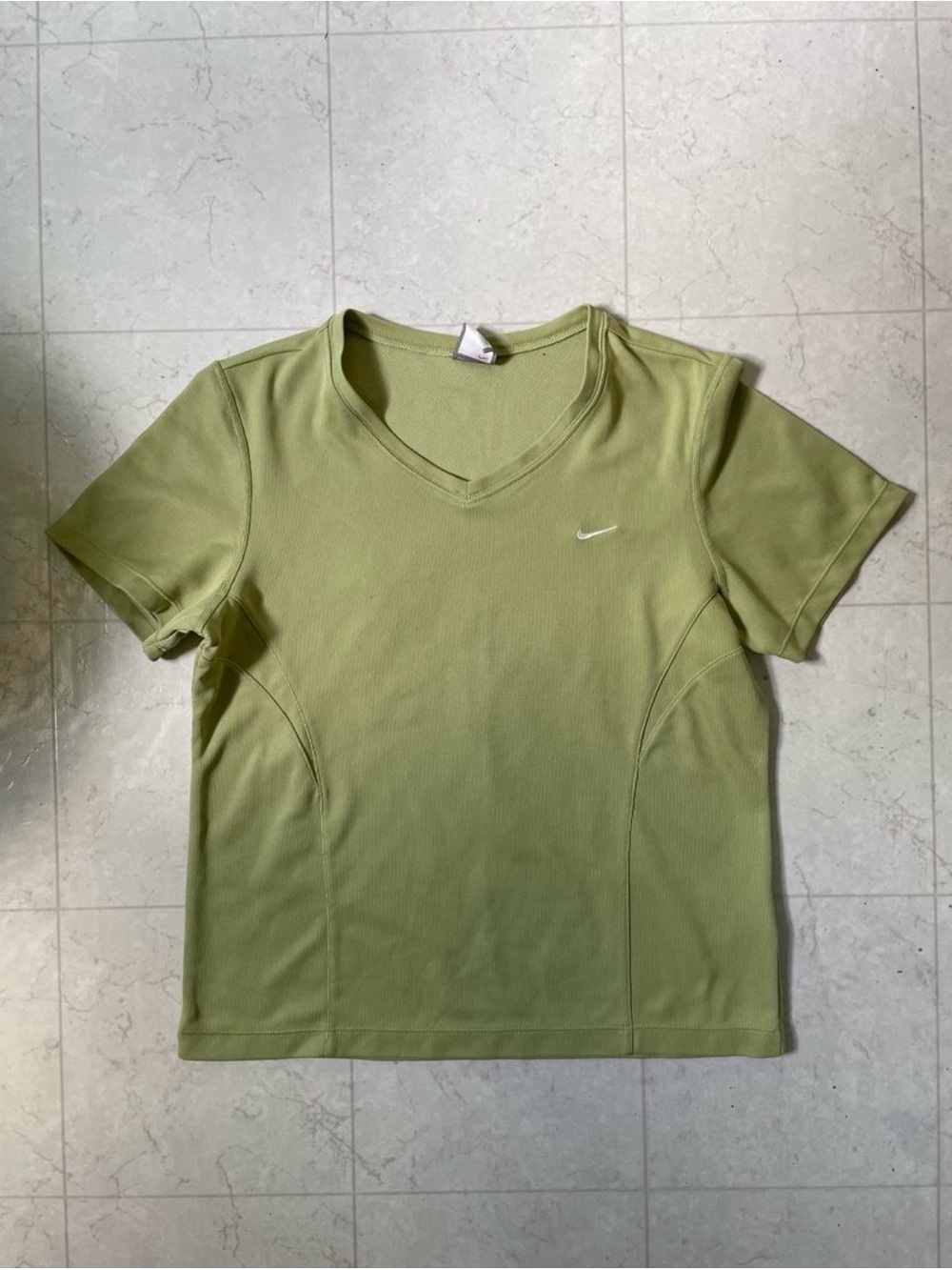 early 2000s Nike FitDry green shirt